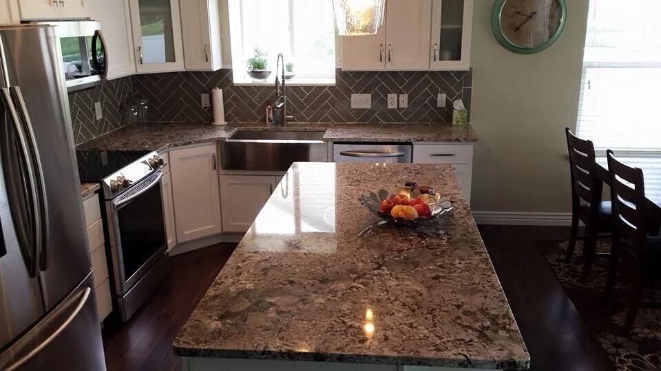 Granite and quartz countertop project near Sandy, Utah