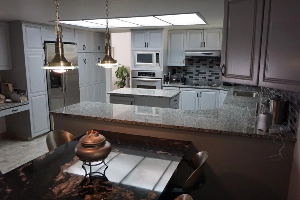 Granite and quartz countertop project near Bountiful, Utah